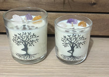 Load image into Gallery viewer, Tree Pose ( Tree of life ) | Crystal Infused Candle
