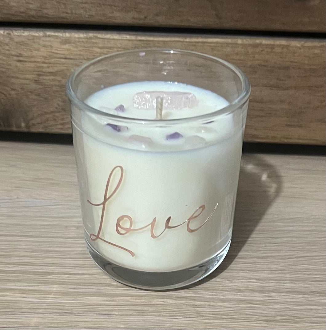 Love | Crystal Infused Candle