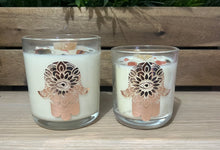 Load image into Gallery viewer, Hamsa hand - Abundance | Crystal Infused Candle
